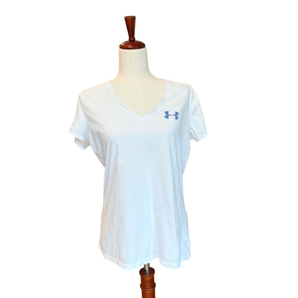 Under Armour Women's Cotton Short Sleeve Graphic Tee White Large